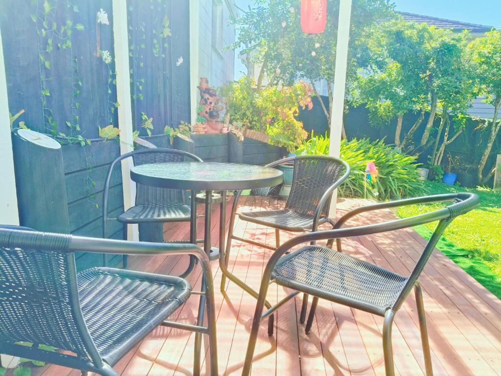 Sunny deck seating