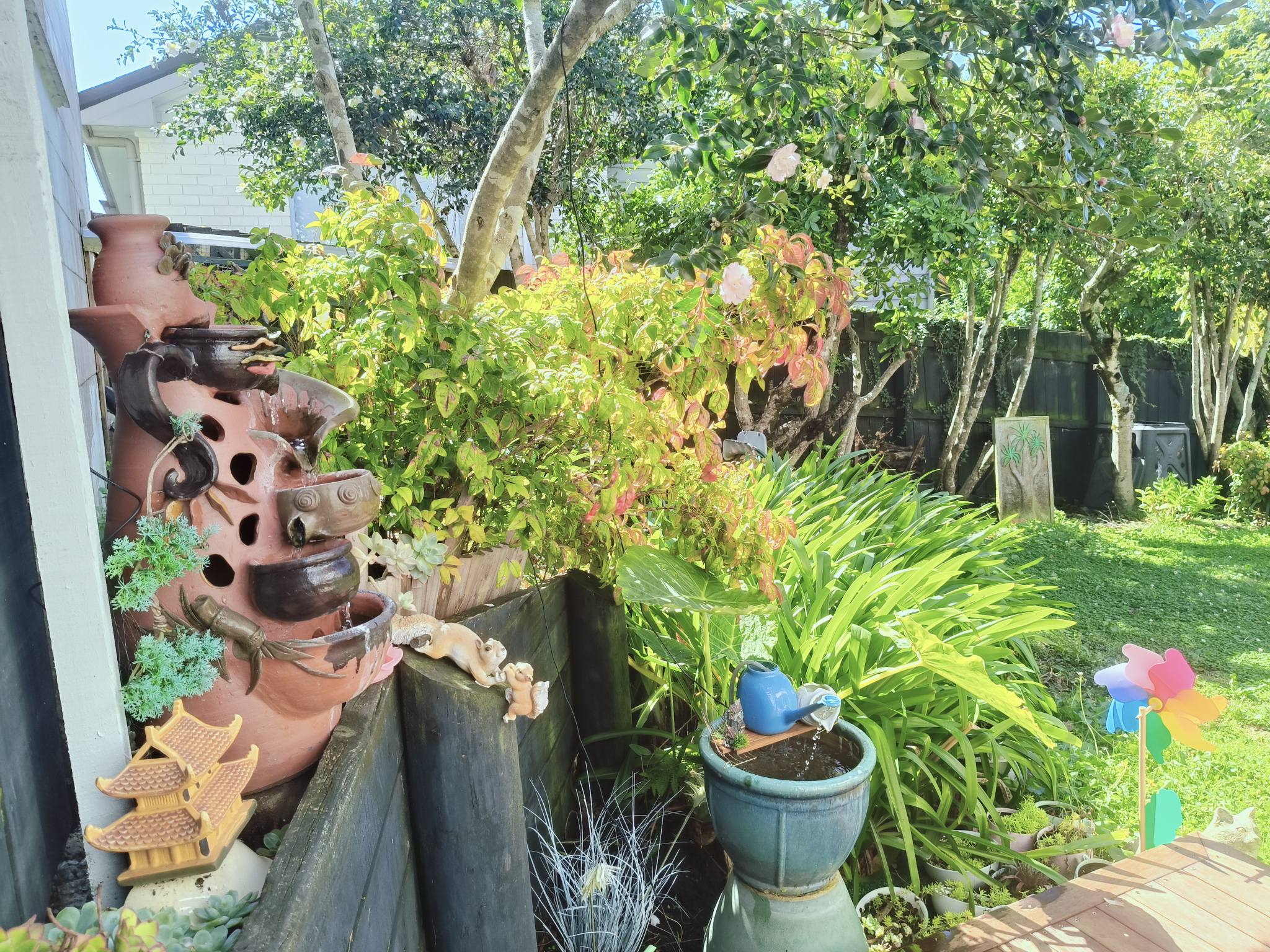 Leafy garden